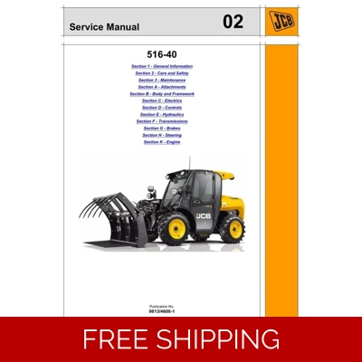 JCB 516-40 TELESCOPIC HANDLER SERVICE REPAIR MANUAL